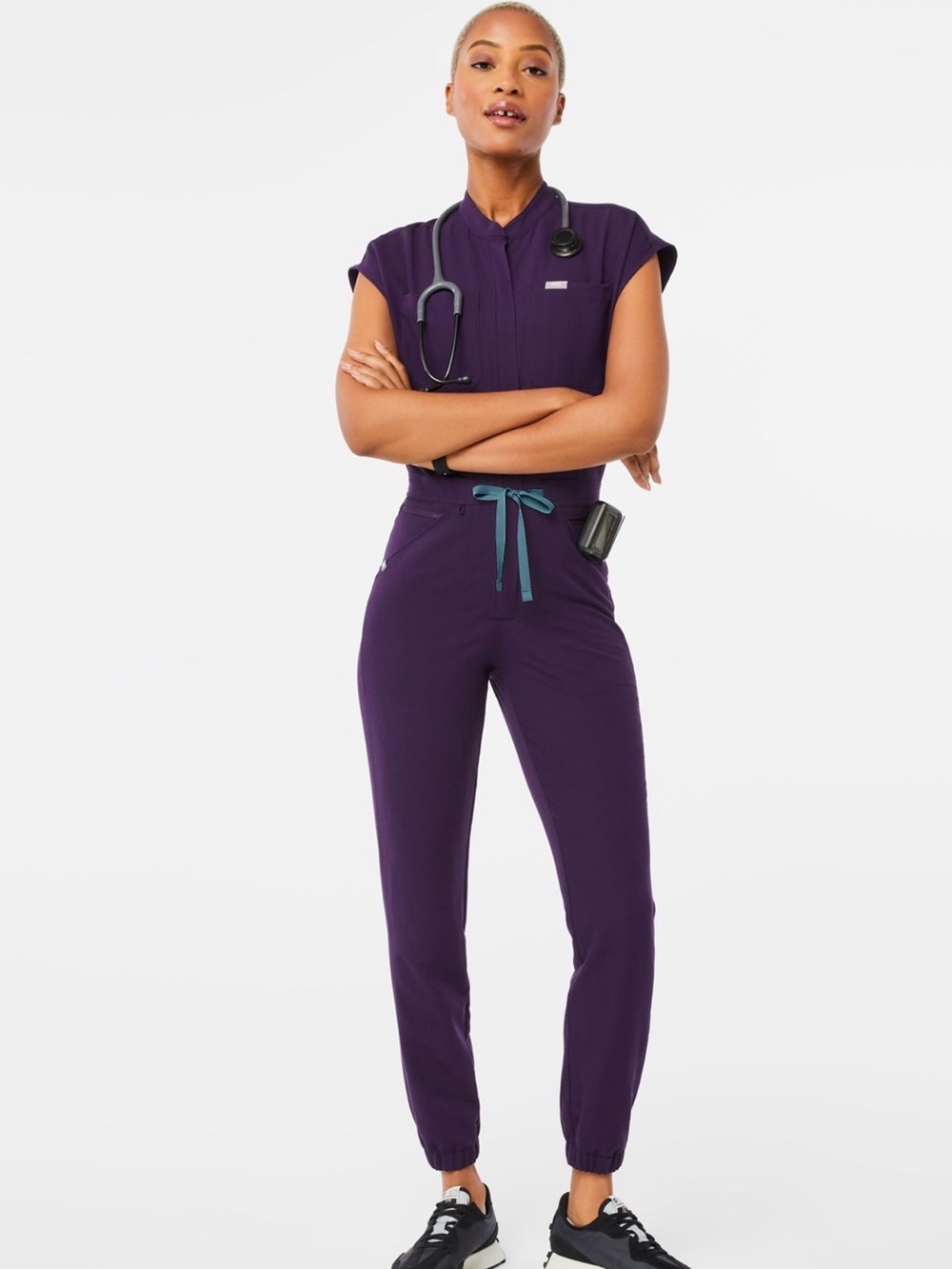 *RARE* women's Purple Jam Rafaela - Cargo ScrubJumpsuit™ - M / Purple Jam